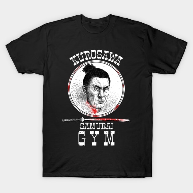 Kurosawa Samurai Gym T-Shirt by caravantshirts